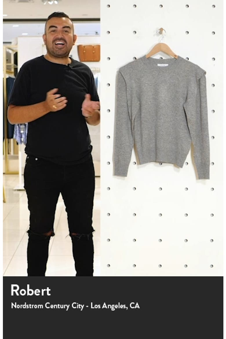 Kennedy Folded Shoulder Cashmere Sweater video