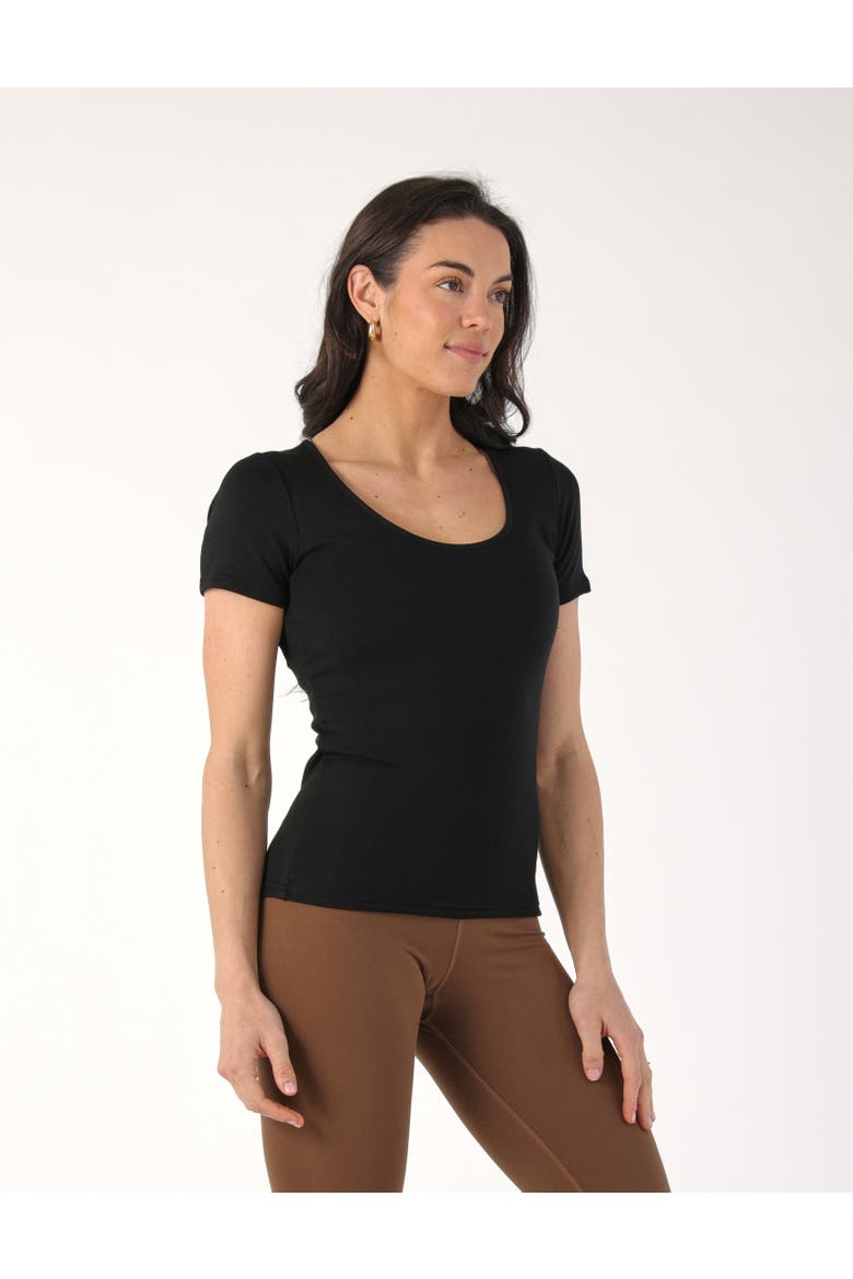 Avery Short Sleeve, Alternate, color, Black