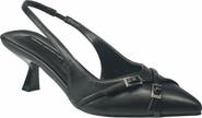 French Connection Buckles Slingback Kitten Heel