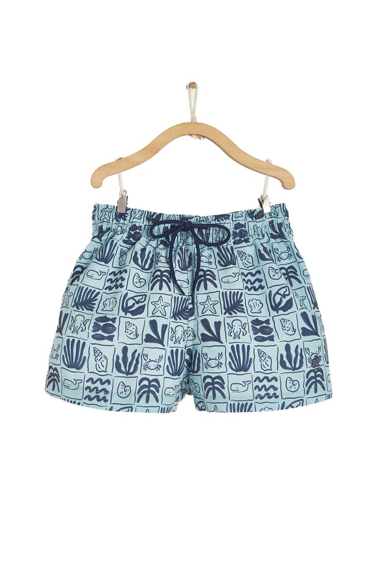 Premium Quality Greece Swim Trunks for Toddler, Main, color, LIGHT BLUE