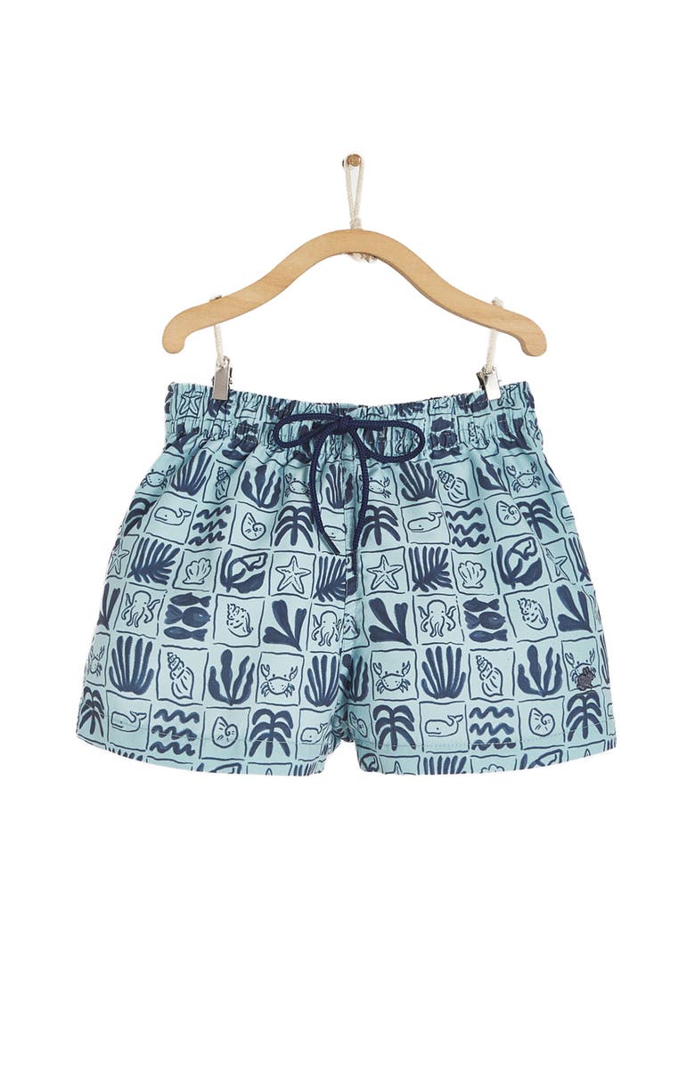 Babycottons Premium Quality Greece Swim Trunks for Toddler, Main, color, Light Blue