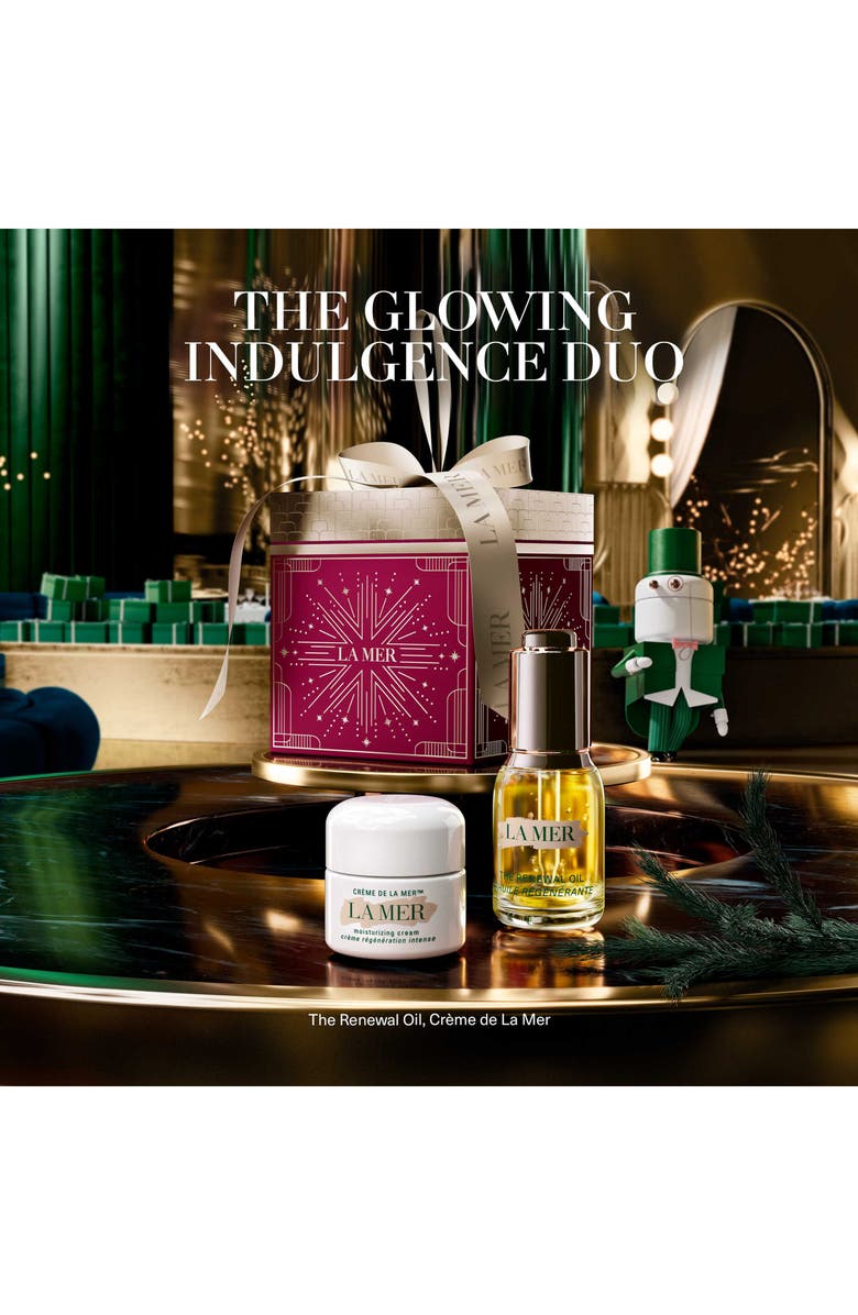 La Mer The Glowing Indulgence Moisturizer & Renewal Oil Gift Set Duo $250 Value, Alternate, color,