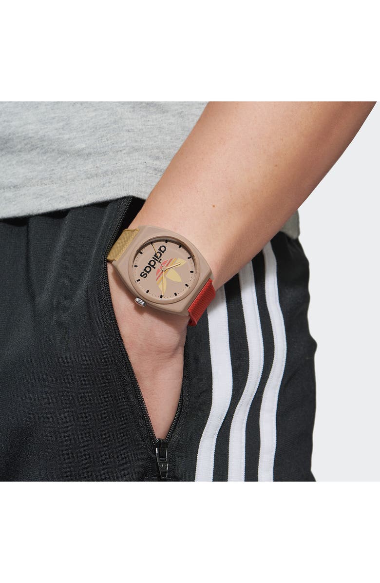 adidas Project Two GRFX Resin Strap Watch, 38mm, Alternate, color, 