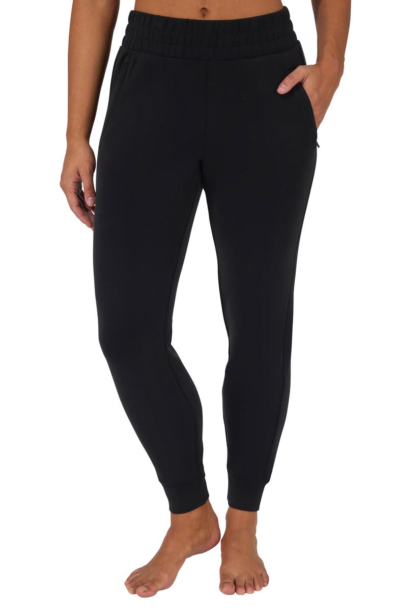YOGALICIOUS SoftLite District Sandwashed Joggers, Alternate, color, Black