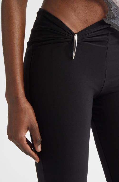Grace Ling Claw Flare Pants In Black