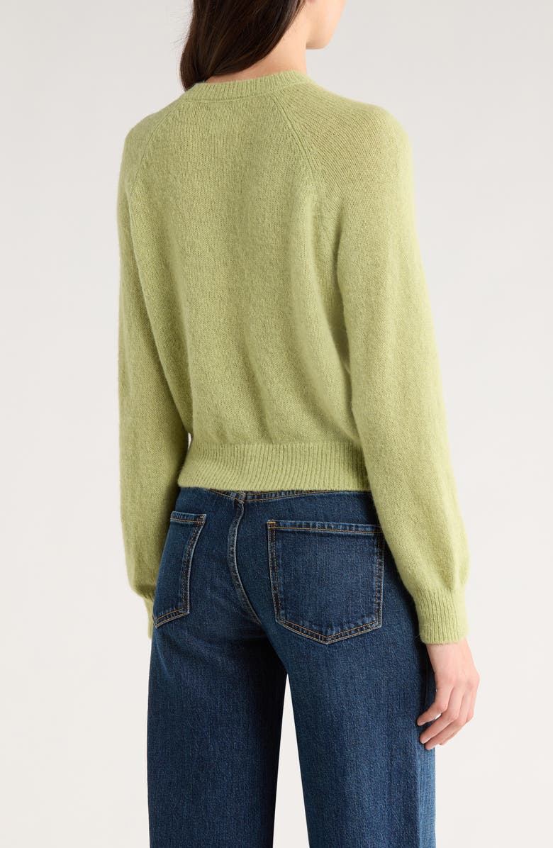 DÔEN Petra Alpaca Blend Cardigan, Alternate, color, Fernwood Green