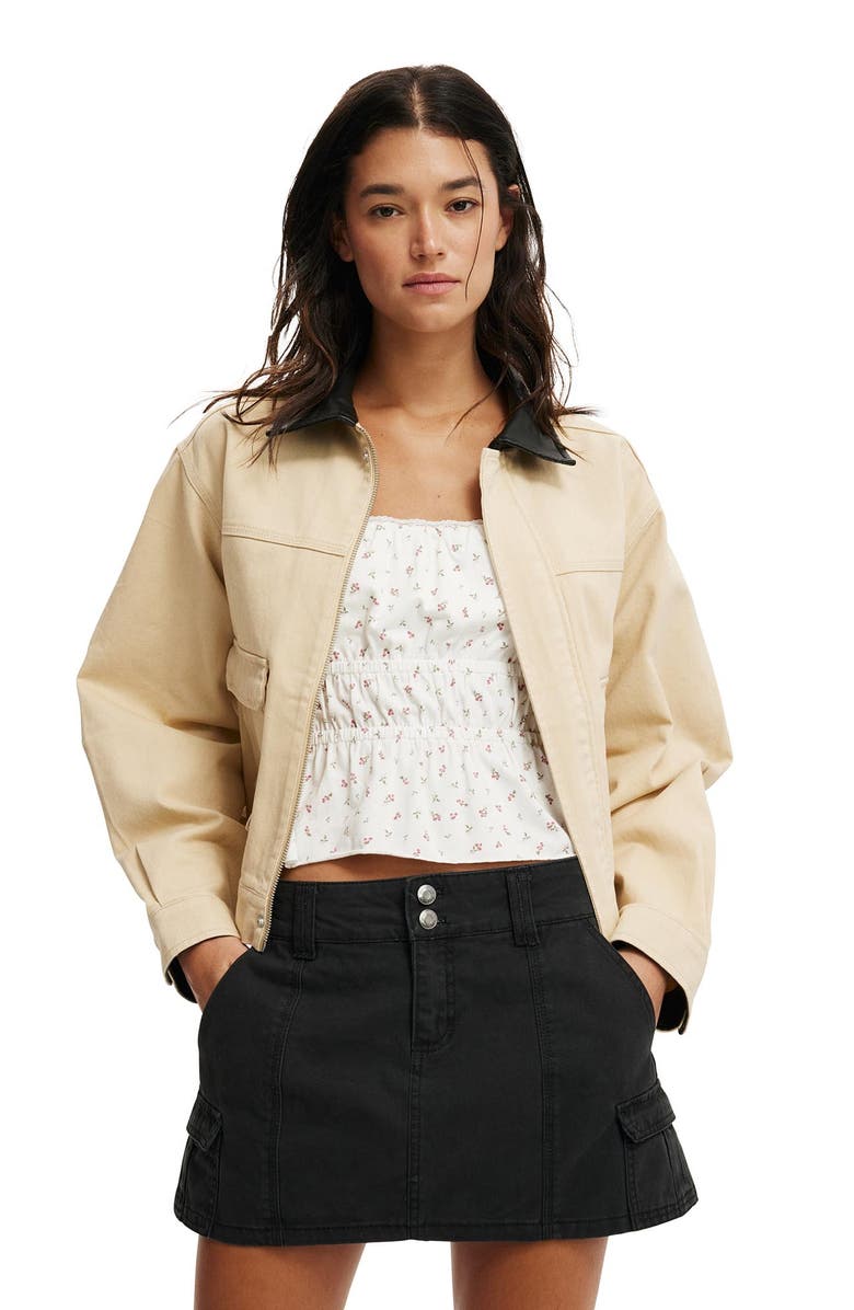 Cotton On Women's Tyler Barn Jacket, Alternate, color, Tan