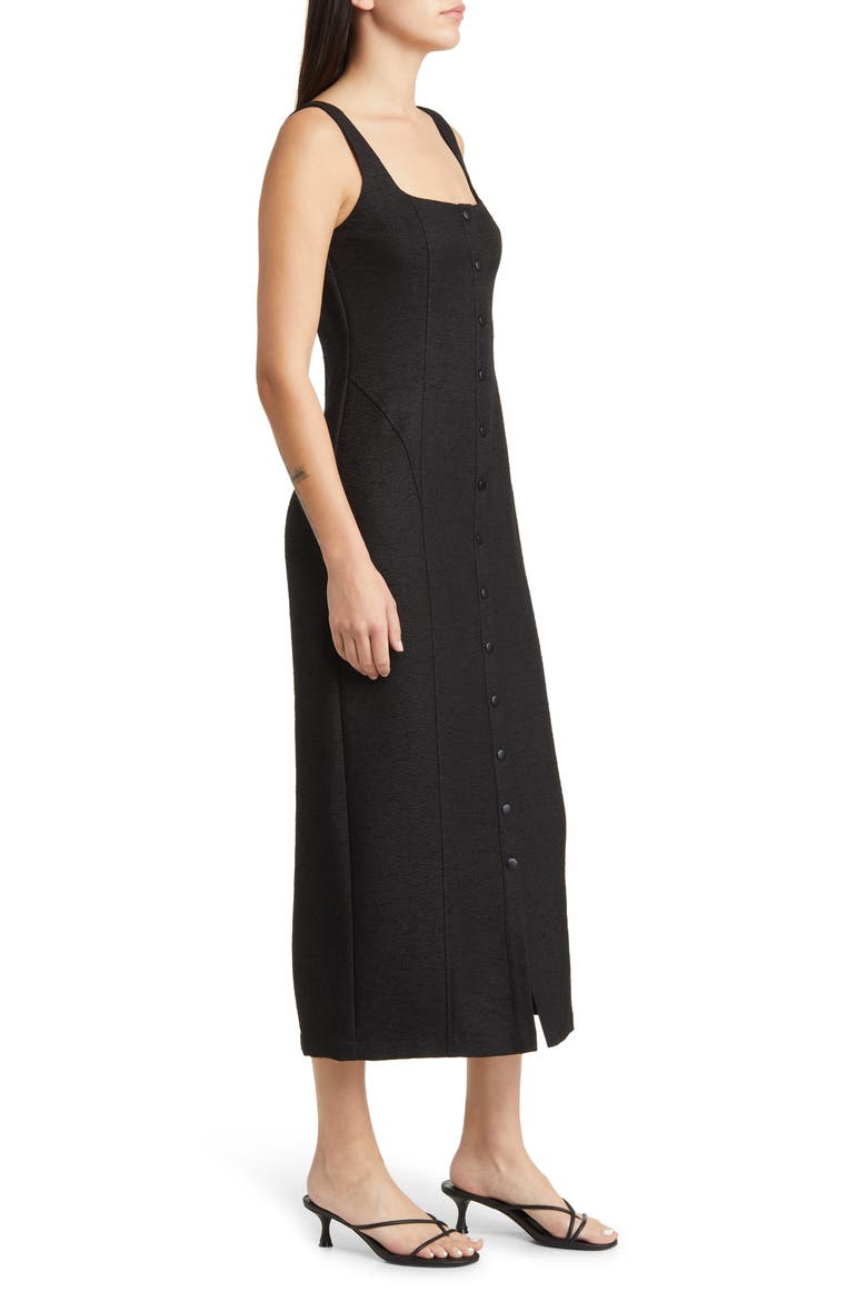 Midi Tank Dress, Alternate, color, BLACK