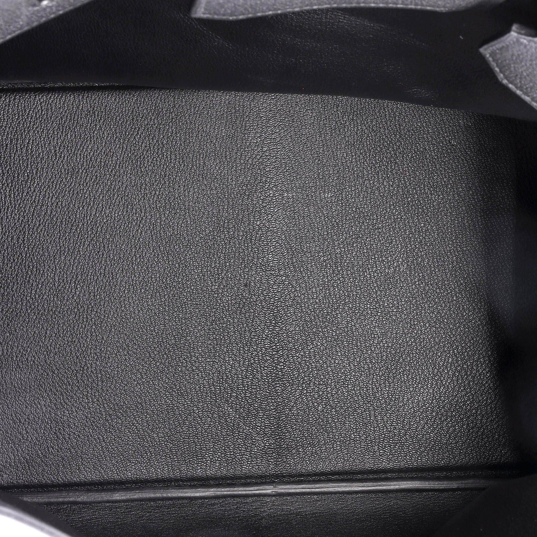 Pre-Owned Hermes HAC Birkin Bag Black Togo with Palladium Hardware 40, Alternate, color, 