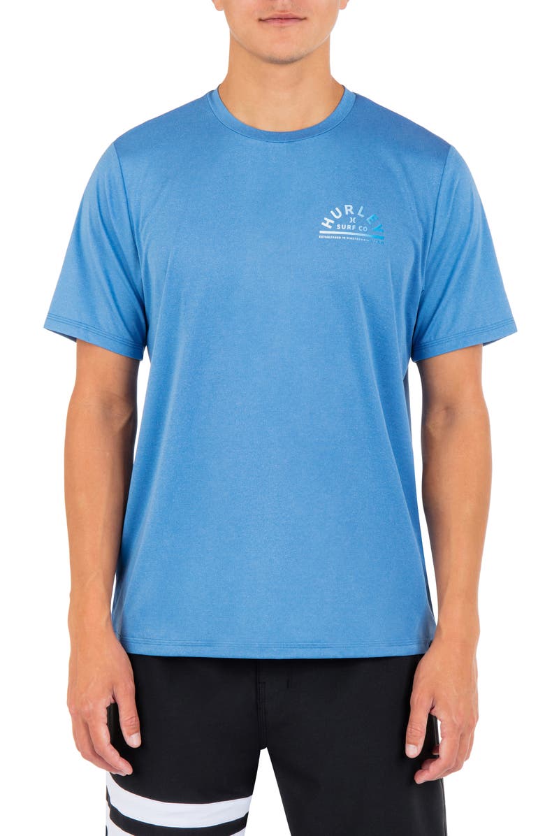 Hurley Hybrid Short Sleeve UPF 50+ Rashguard, Main, color, 