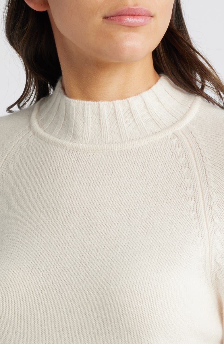 PAIGE Laurel Recycled Cashmere & Cashmere Bell Sleeve Sweater, Alternate, color, Ivory