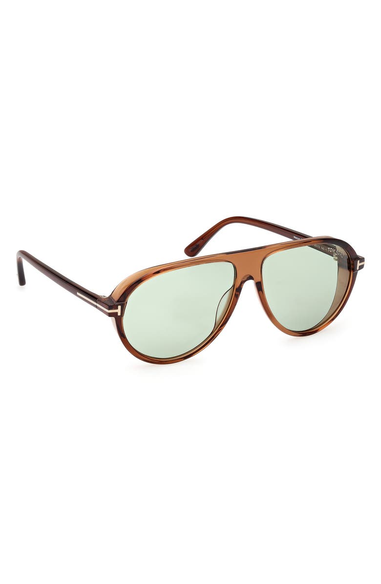 TOM FORD 60mm Pilot Sunglasses, Alternate, color, 