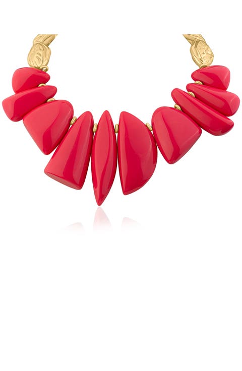 Mutishape Nugget Collar Necklace