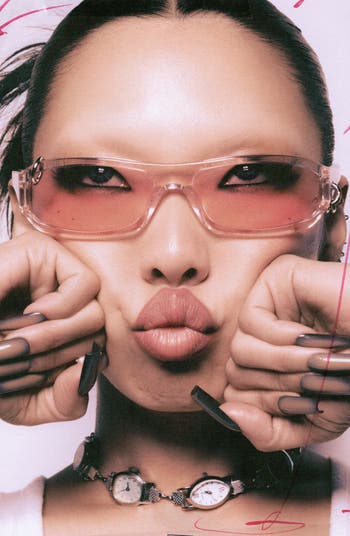 Chula 60mm Wrap Sunglasses