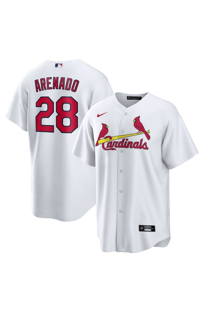 Nike Men's Nike Nolan Arenado White St. Louis Cardinals Home Official Replica Player Jersey, Main, color, White