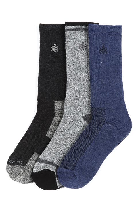 Wool Blend Crew Socks - Pack of 3