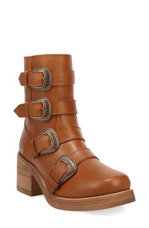 Topanga Buckle Strap Bootie