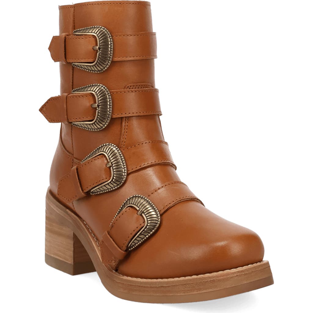 Dingo Topanga Buckle Strap Bootie In Brown