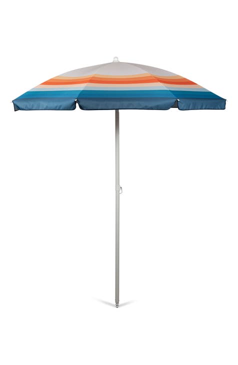 Phoenix Stripe Portable Beach Umbrella