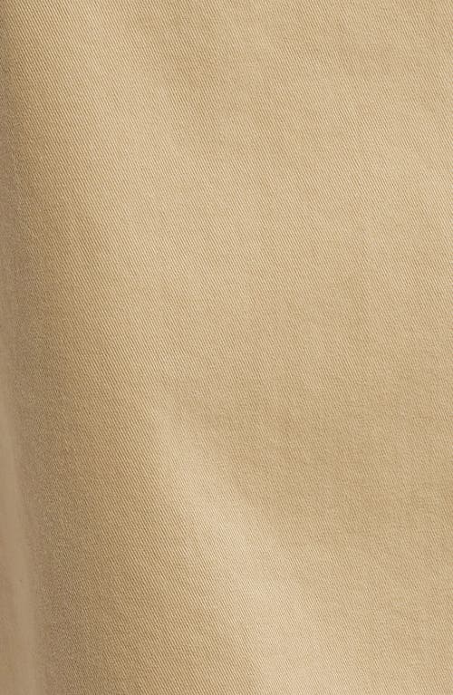 Nordstrom Heron Flat Front Cotton Stretch Twill Chino Shorts In Tan Stock