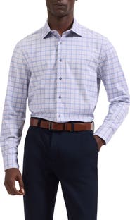 Bugatchi Jimmy OoohCotton® Plaid Button-Up Shirt