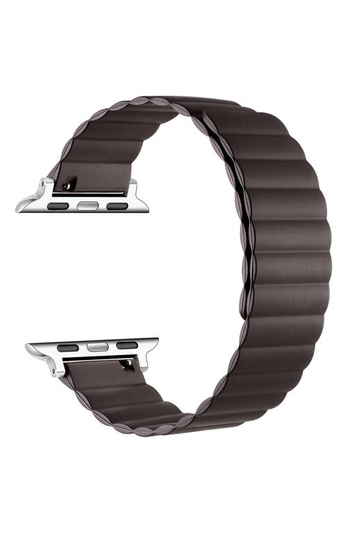 The Posh Tech Silicone Apple Watch® Watchband In Dark Coffee