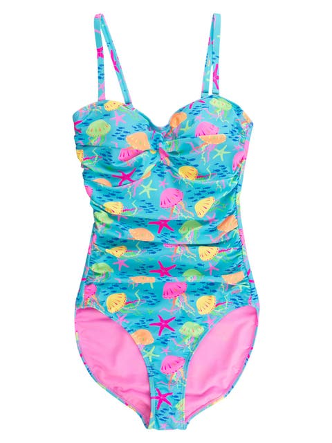 UPF50+ Sun Protected Women
s Convertible Bandeau One Piece Swimsuit