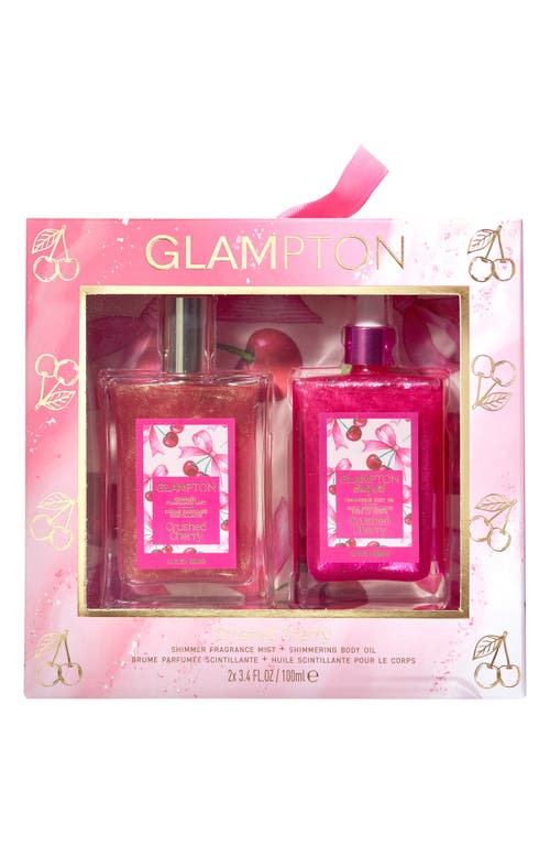 Glampton Crushed Cherry Fragrance & Body Oil Set In Transparent