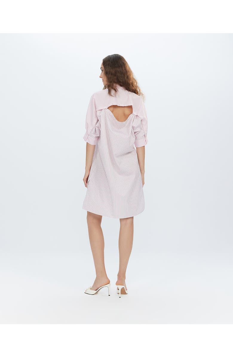 THEO The Label Echo Back Button Dolman Dress, Alternate, color, Cappucino