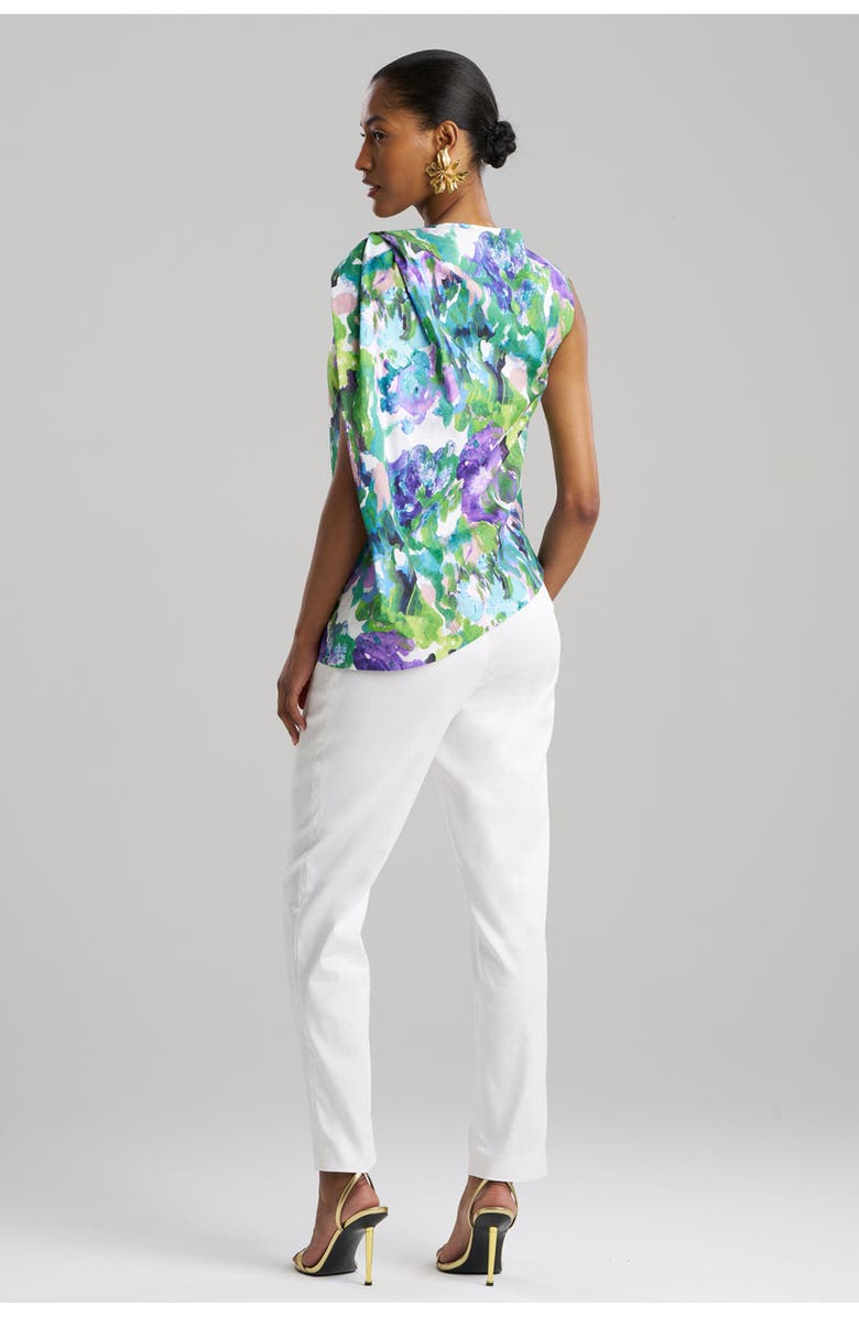 Natori Ayame Origami Top, Alternate, color, Multi