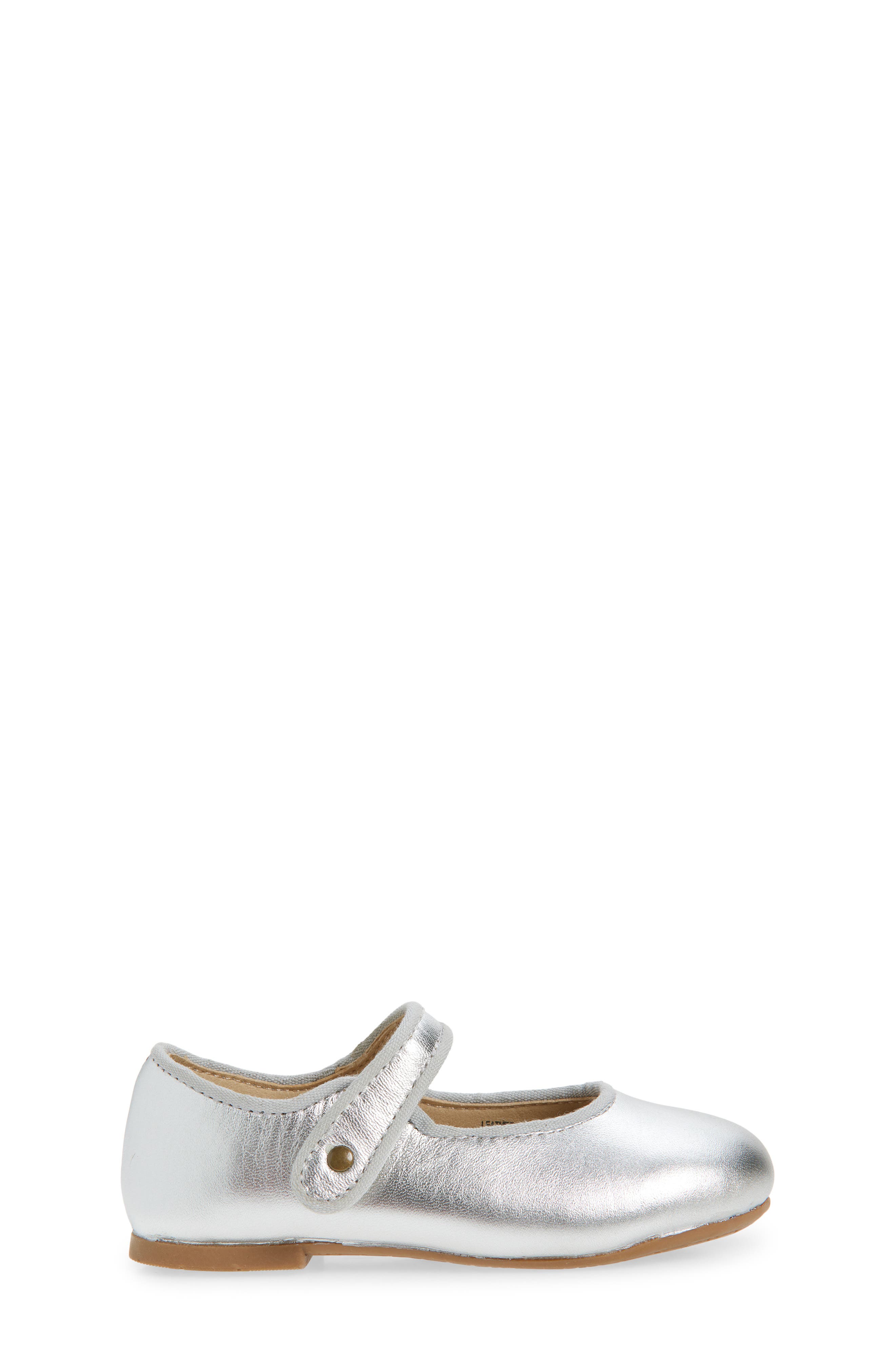 OLD SOLES Kids' Lady Jane Flat, Alternate, color, Silver