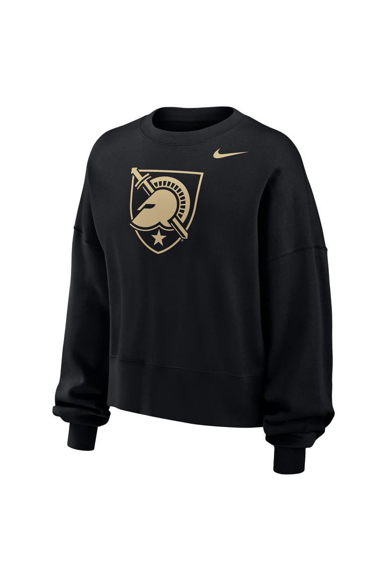 Women's Nike Black Army Black Knights Phoenix Fleece Pullover Sweatshirt, Alternate, color, Black