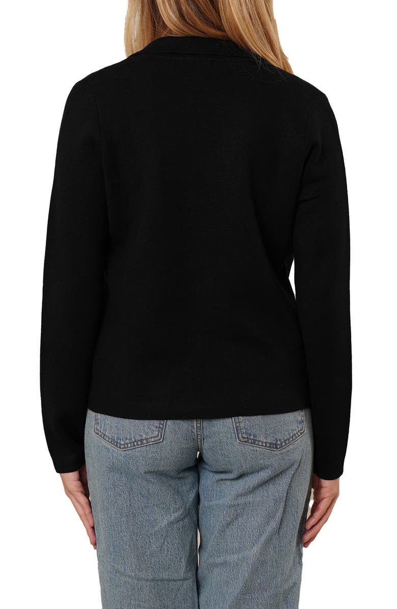 CYRUS Open Front Knit Cardigan, Alternate, color, Black