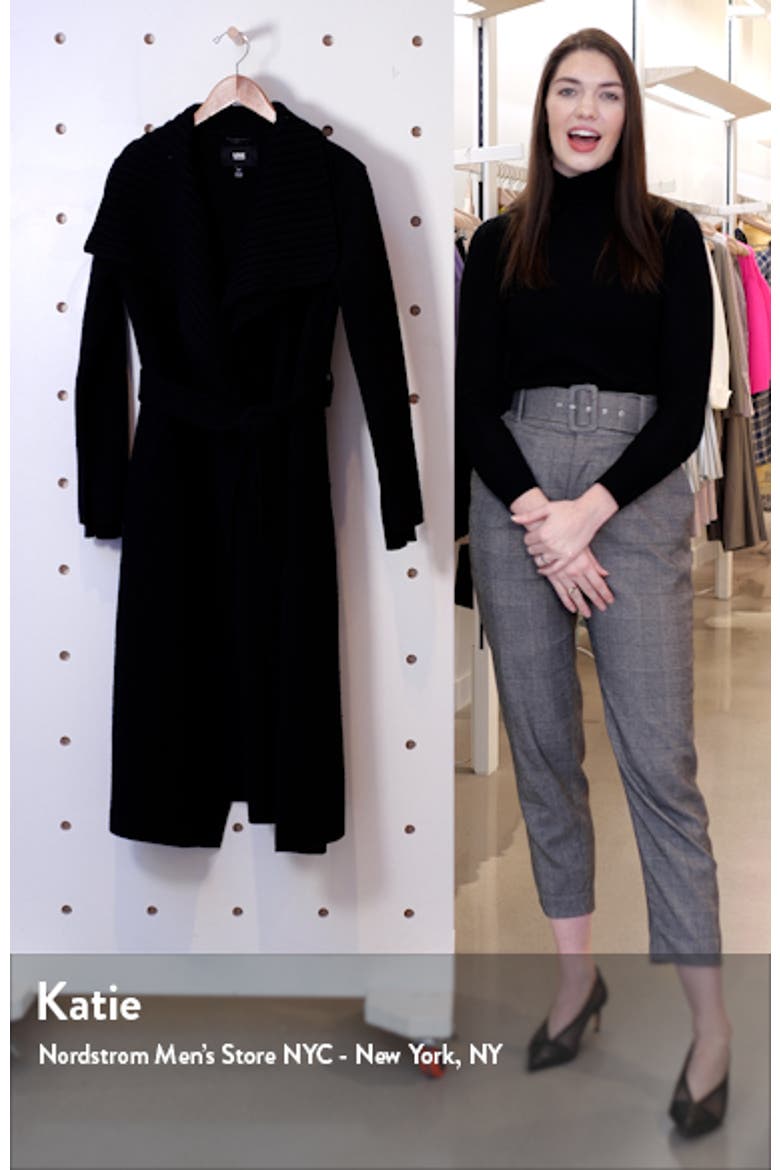 Maryn Wool Blend Wrap Coat video