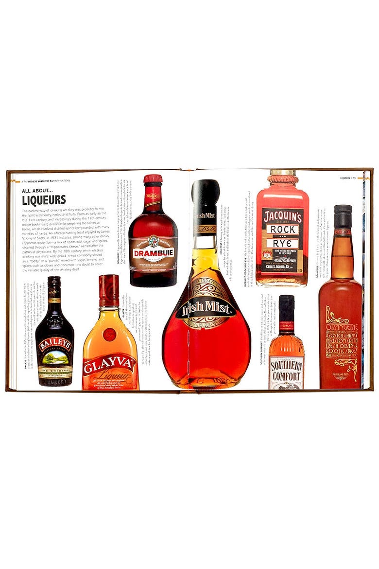 World Whiskey Leather Coffee Table Book, Alternate, color, Brown