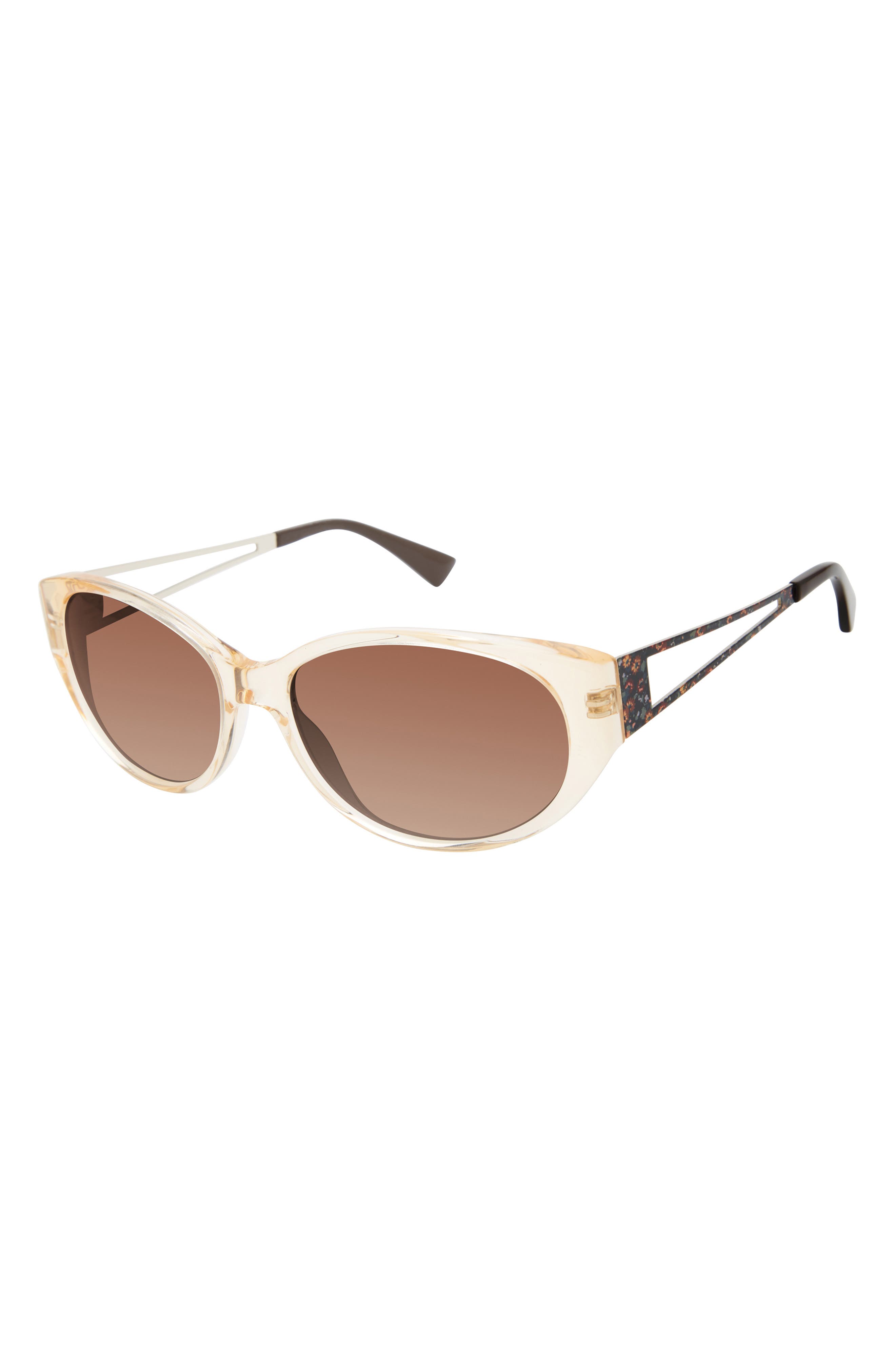 Isaac Mizrahi New York 57mm Round Sunglasses