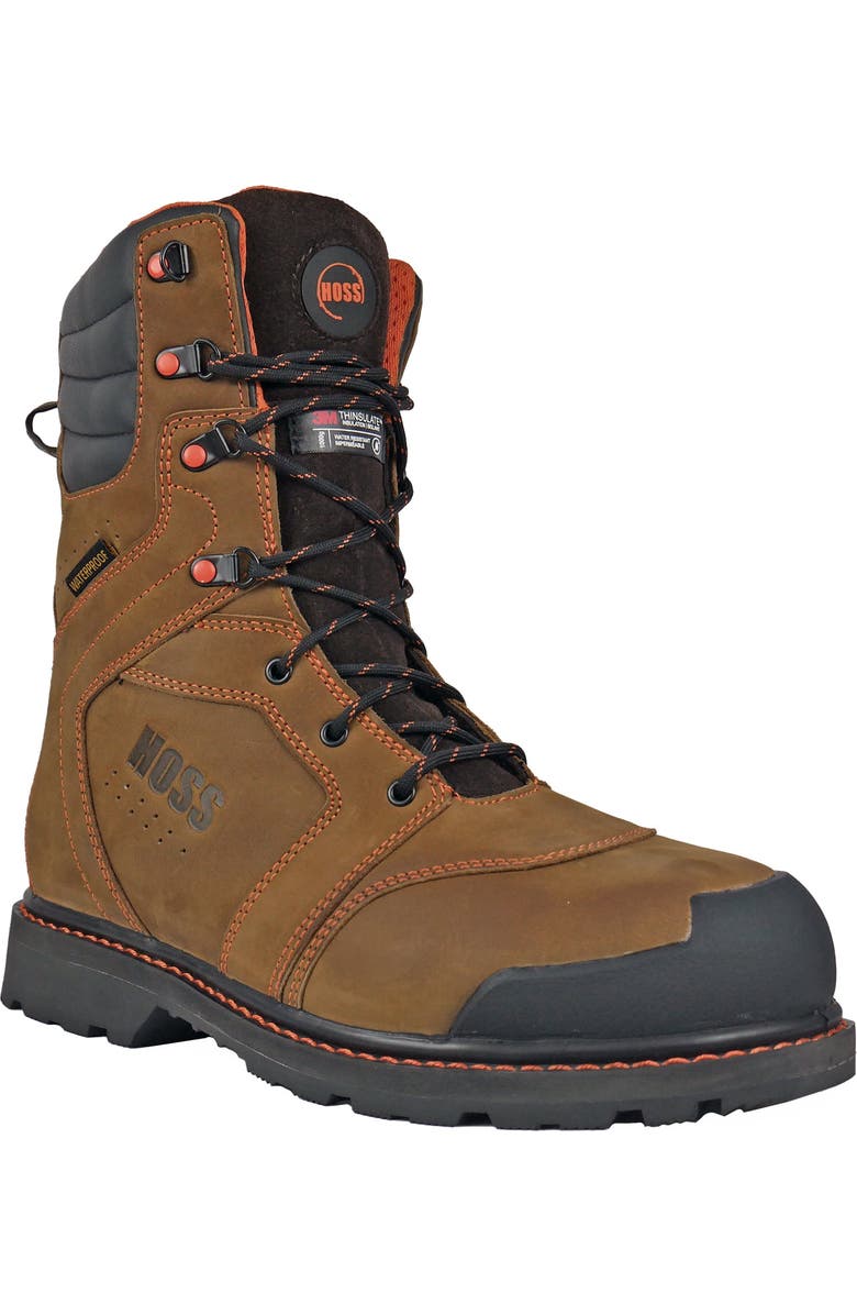 Hoss Boot Company HOSS Clash Composite Toe Insulated Work Boot, Main, color, Brown