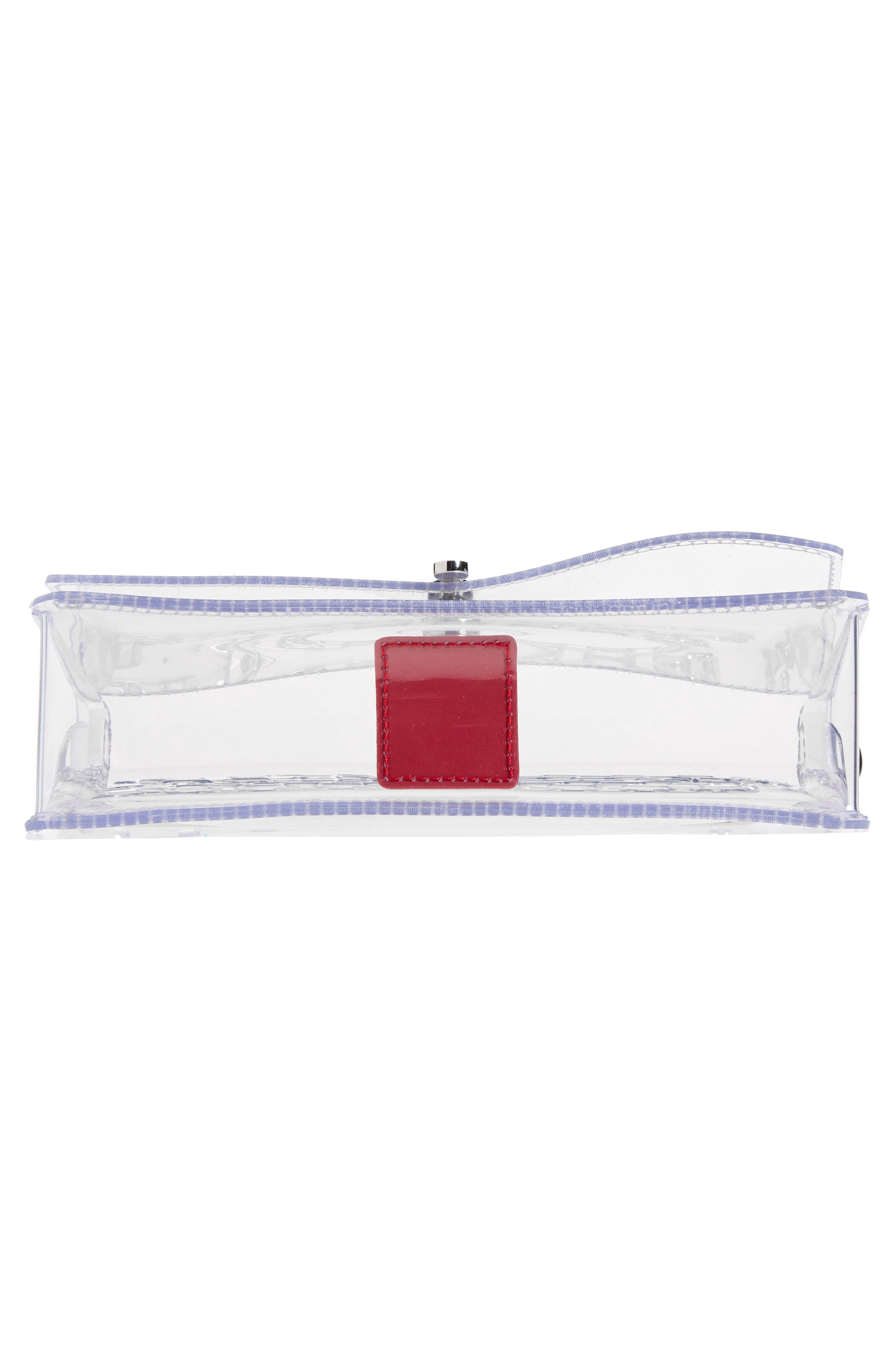 Bettina Mini Clear Crossbody Bag, Alternate, color, S082 TRANSPARENT/ SILVER