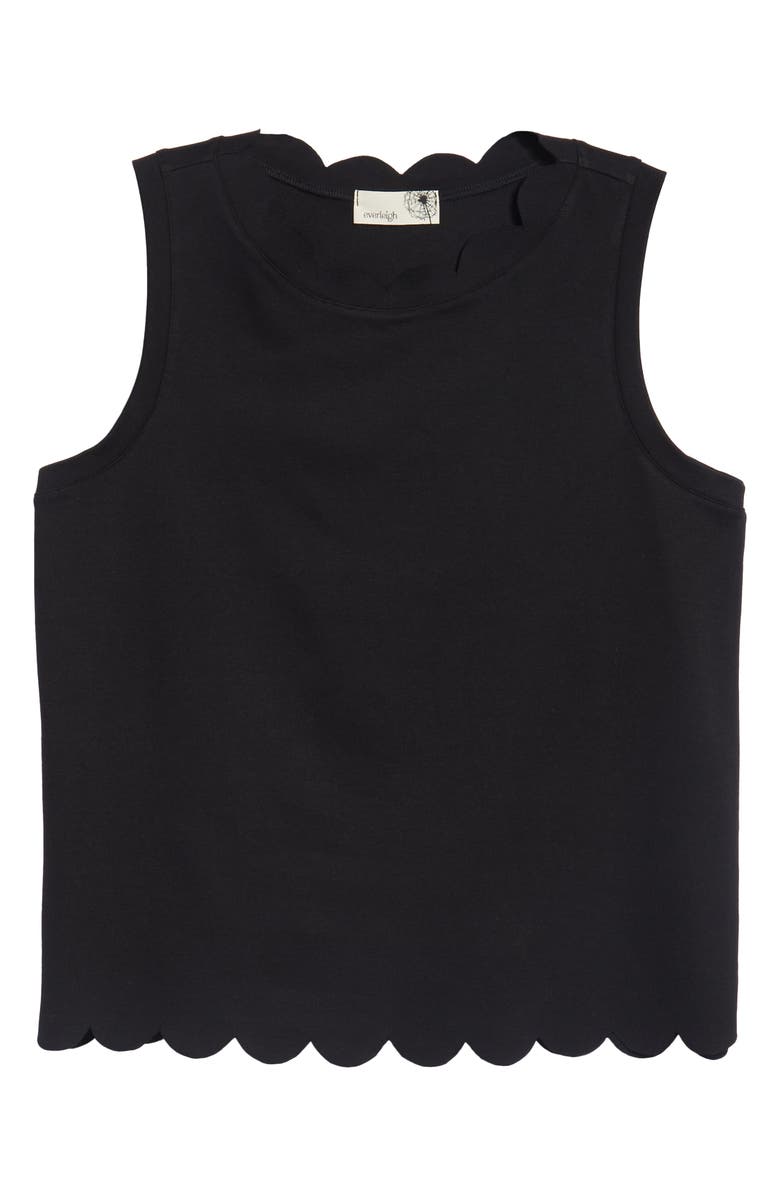 Everleigh Scallop Edge Sleeveless Top, Alternate, color, 
