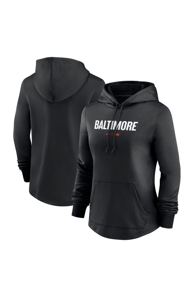 Nike Women's Nike  Black Baltimore Orioles 2023 City Connect Pregame Performance Pullover Hoodie, Main, color, 