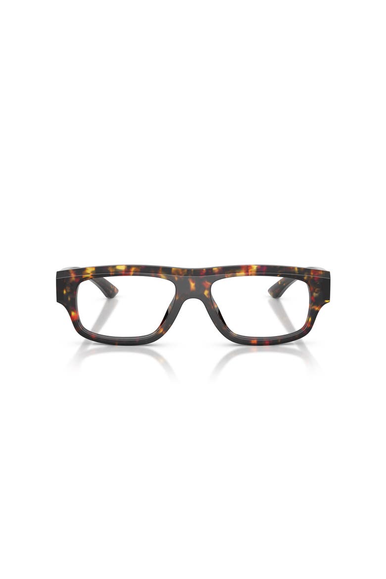 55mm Rectangle optical glasses, Alternate, color, Tortoise