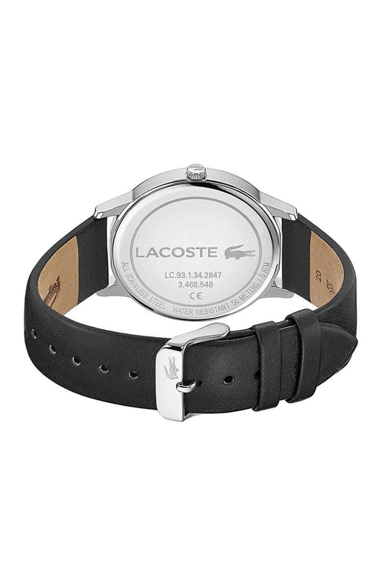 Lacoste Men's Madrid Leather Strap Watch, 41mm, Alternate, color,