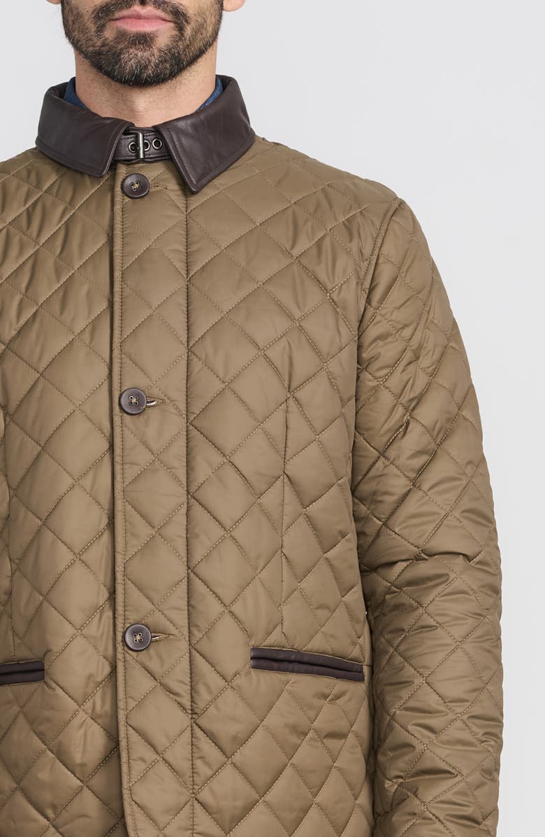 FLYNT Diamond Quilted Jacket, Alternate, color, Khaki