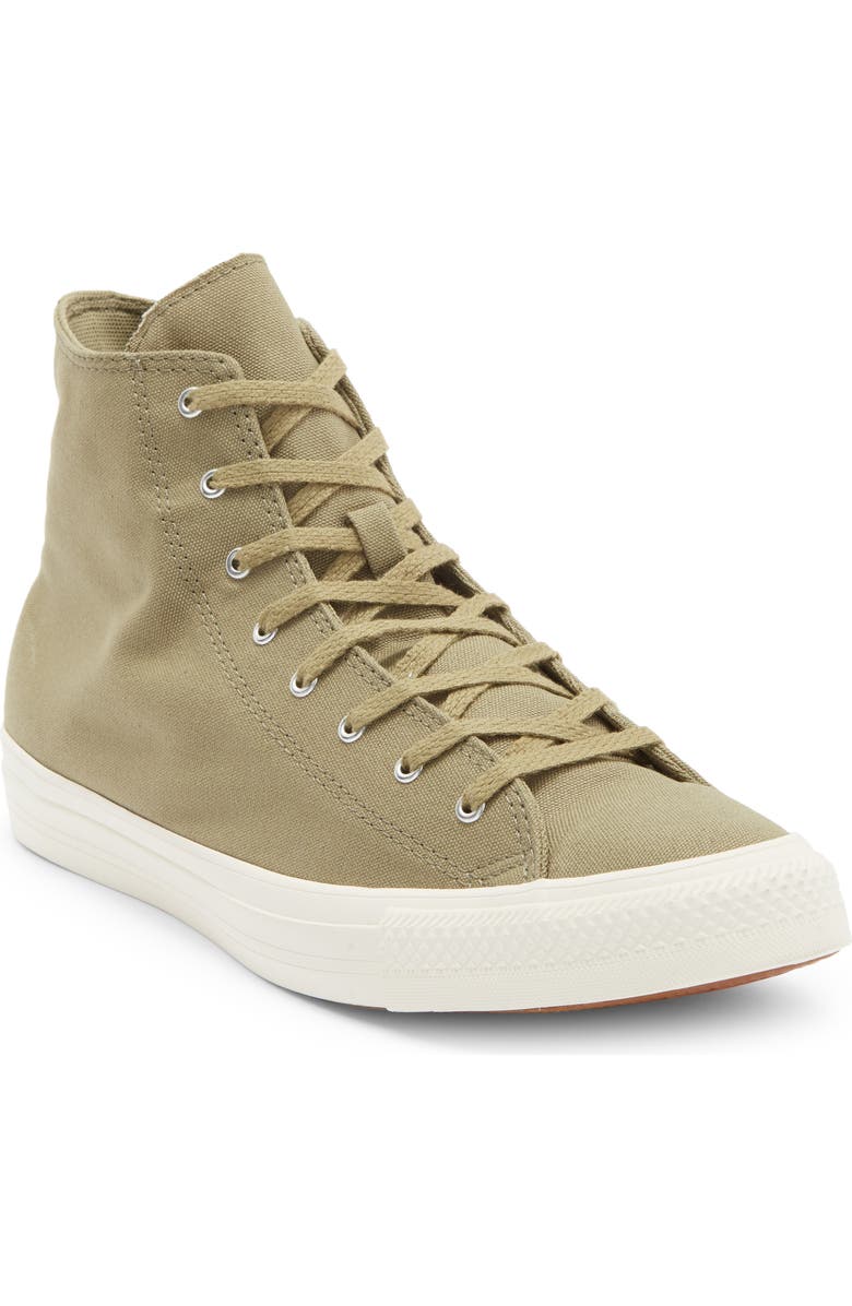 Converse Gender Inclusive Chuck Taylor<sup>®</sup> All Star<sup>®</sup> High Street Mid Cold Star Sneaker, Main, color, Mossy Sloth/ Egret