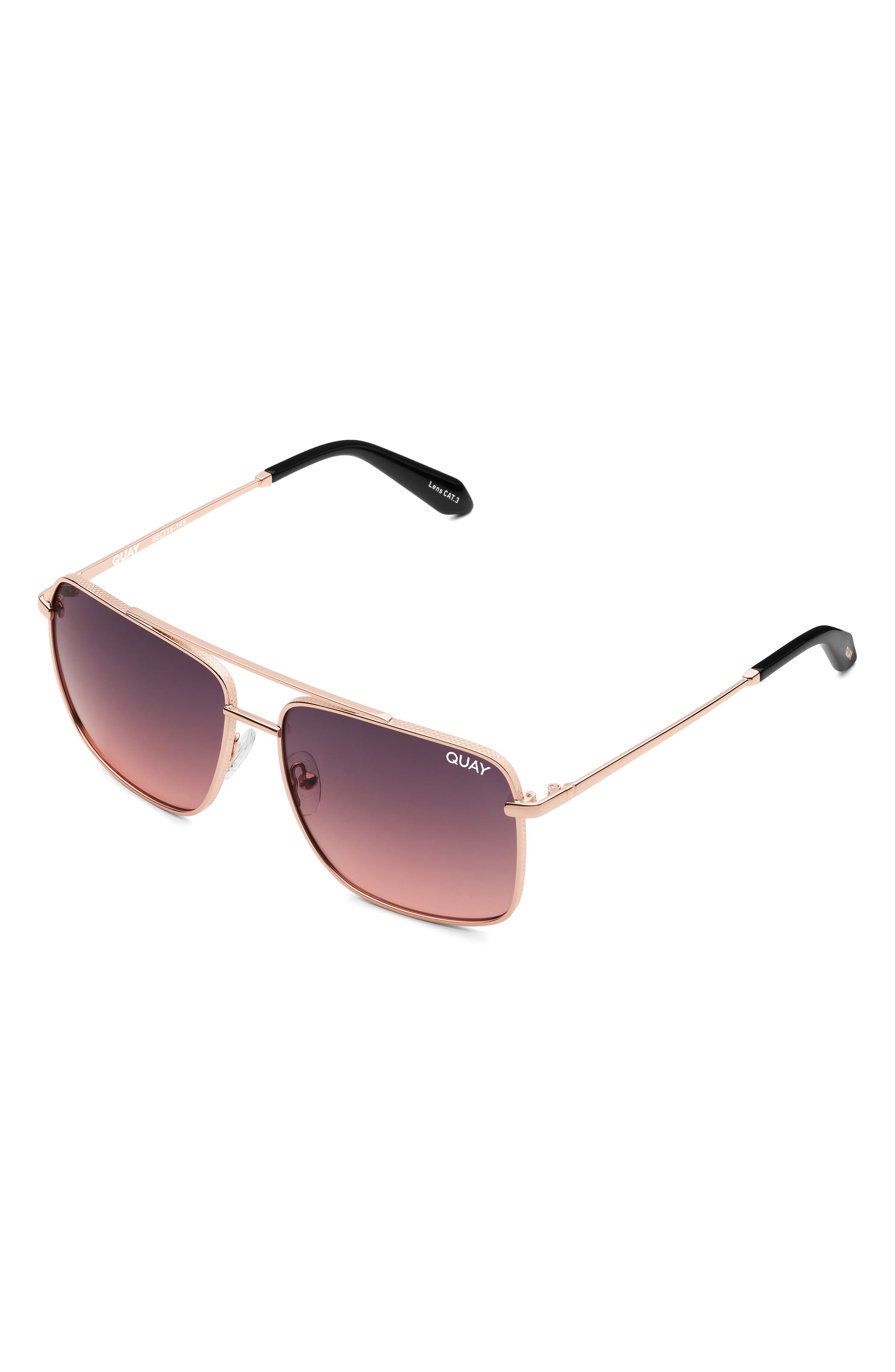 QUAY Hot Take 59mm Navigator Sunglasses | Nordstrom display picture 1