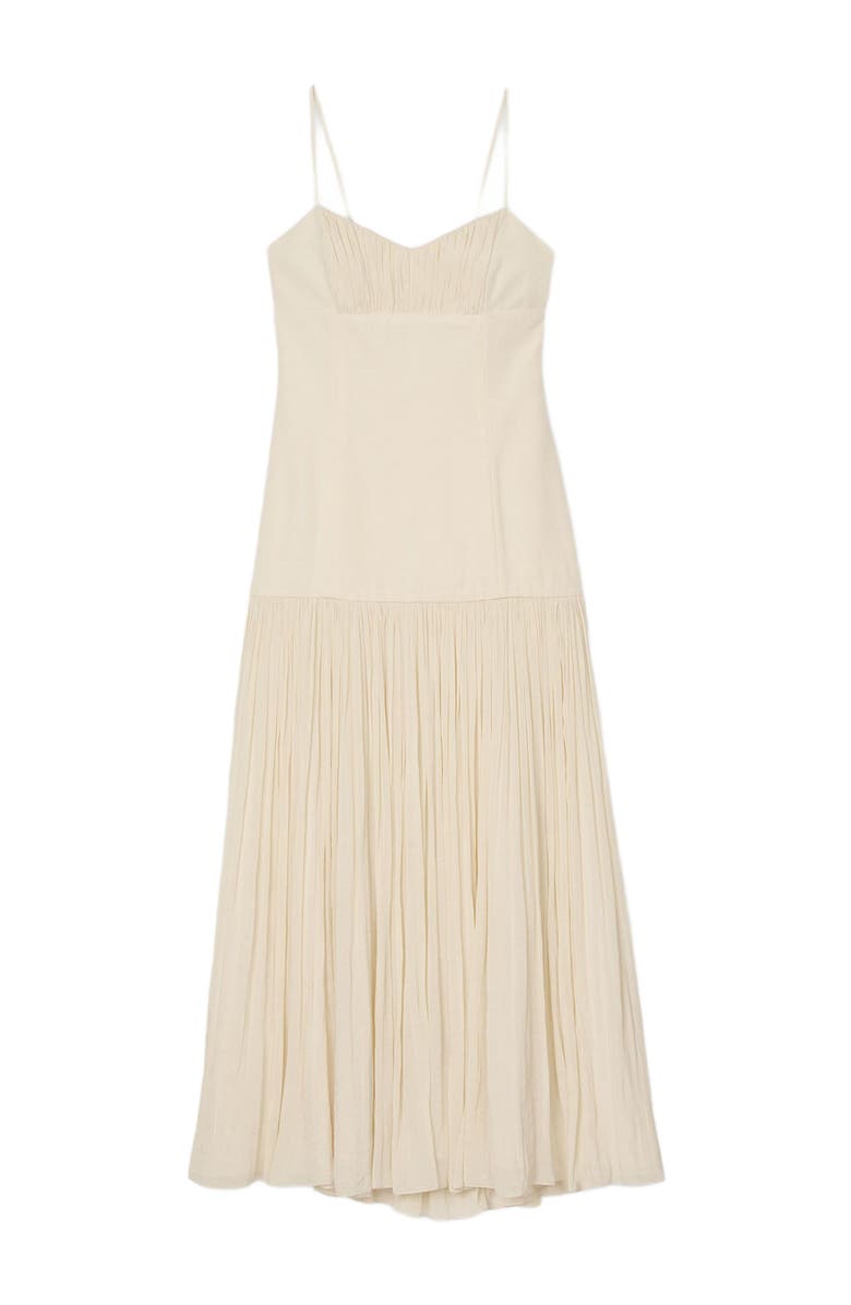 Pleated maxi dress
