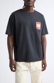 Rhude Filatro Crest Cotton Graphic T-Shirt