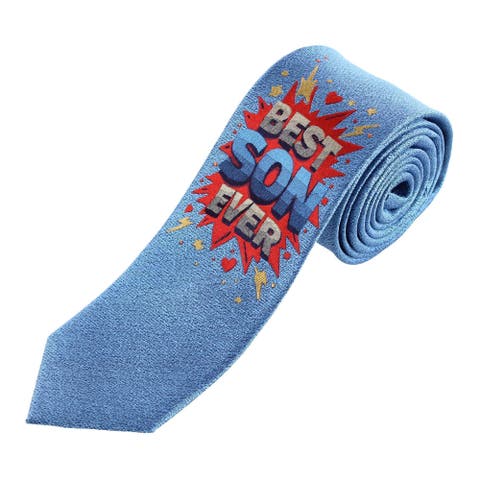 Boy's Best Son Ever Novelty Silk Necktie