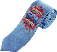 Trafalgar Boy's Best Son Ever Novelty Silk Necktie