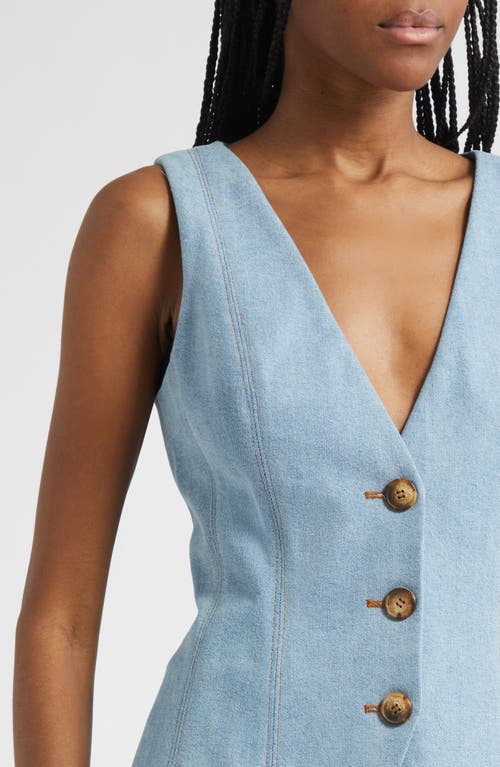 Veronica Beard Avalina Denim Vest In Blue
